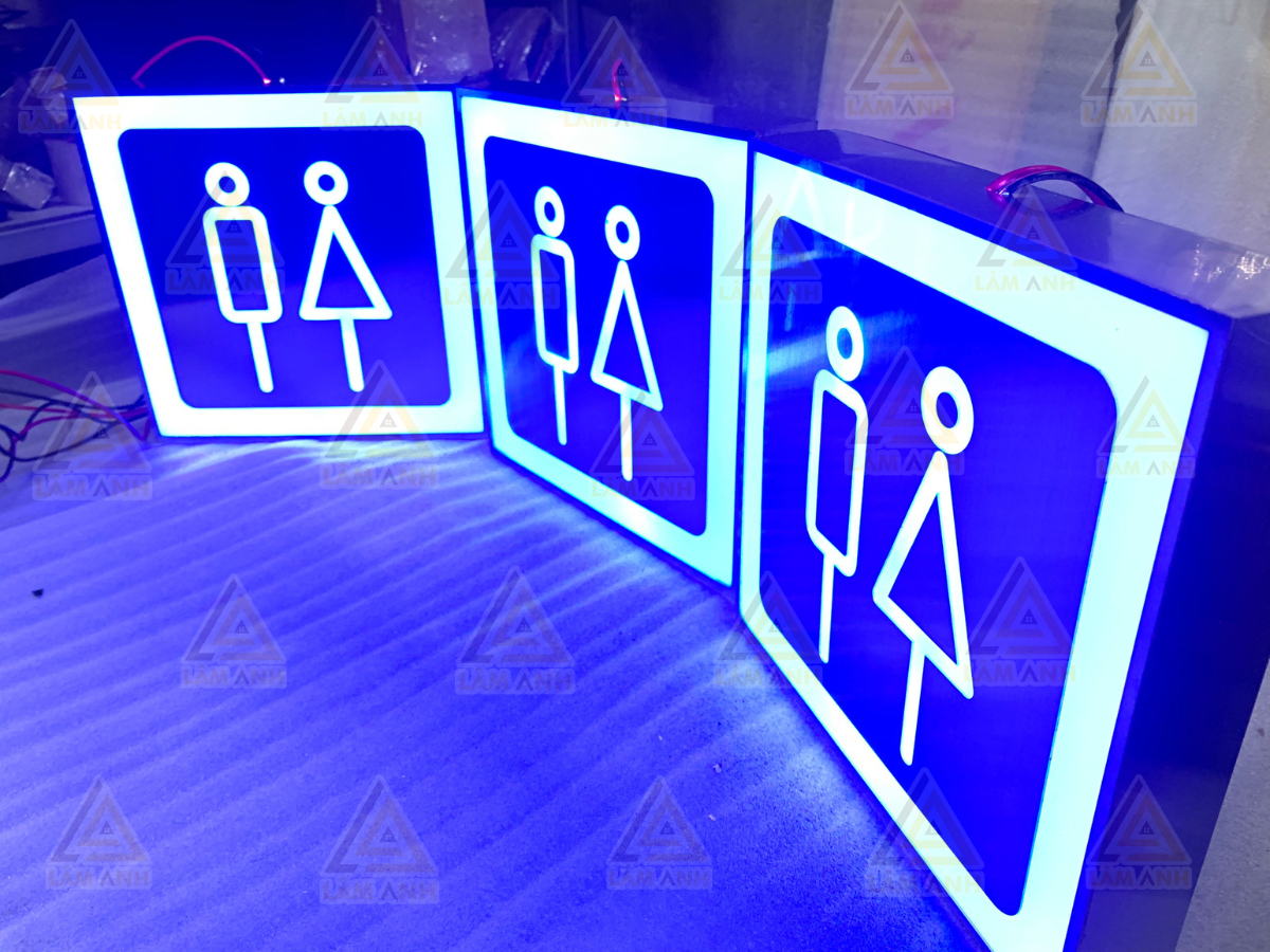 Bảng hướng dẫn wc - Mẫu bảng hướng dẫn WC - Quảng cáo Lâm Anh